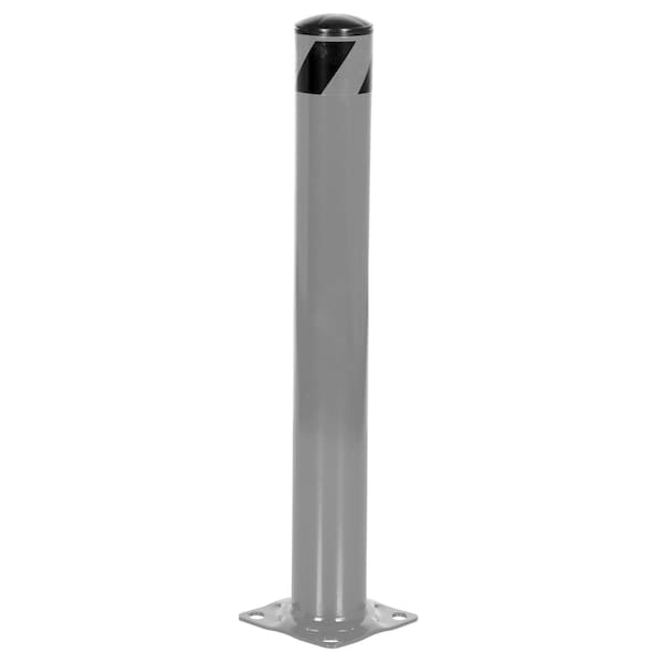 Vestil STEEL PIPE SAFETY BOLLARD 36"X4.5" GRAY BOL-36-4.5-GYSG - main